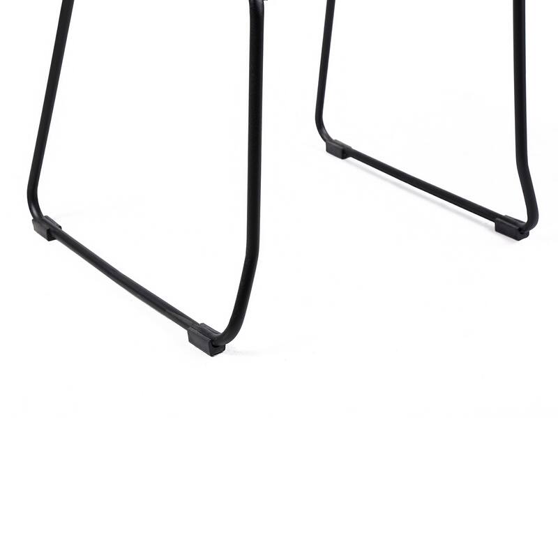 Shasta Metal and Rope Outdoor Patio Stackable Dining Chairs - Set of 2