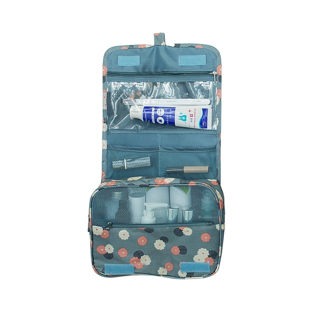 Dropship Travel Toiletry Bags Large Makeup Cosmetic Case Organizer With  Hanging Hook to Sell Online at a Lower Price