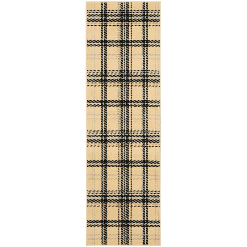 Nourison Grafix Plaid Farmhouse Area Rug