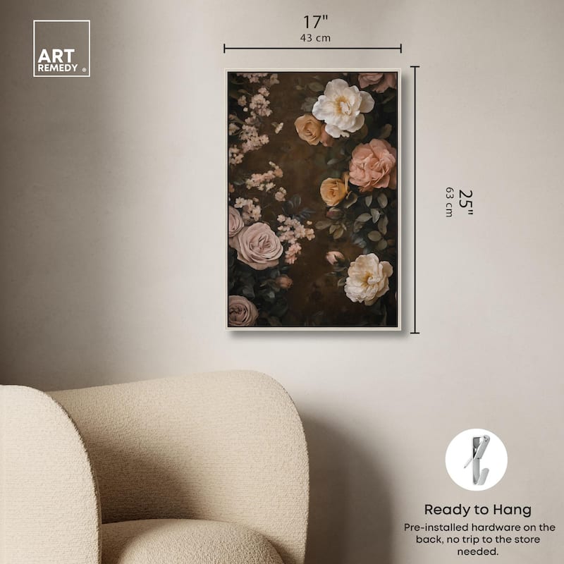 Faded Florals Fable II Canvas by Art Remedy