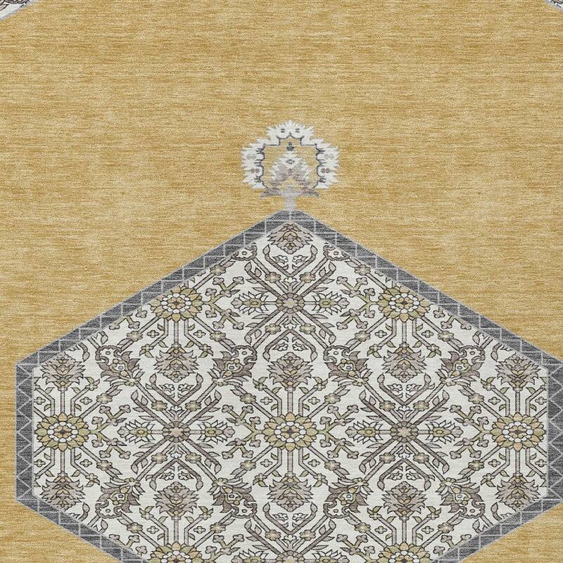 HomeRoots Oriental Traditional Rectangle Outdoor Rug