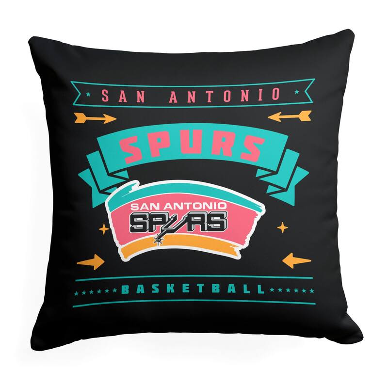 NBA San Antonio Spurs Hardwood Classic 18 Inch Throw Pillow