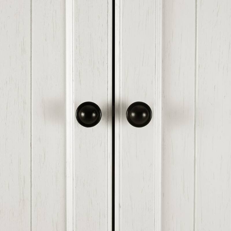 Crosley Seaside Space Saver Cabinet Distressed White