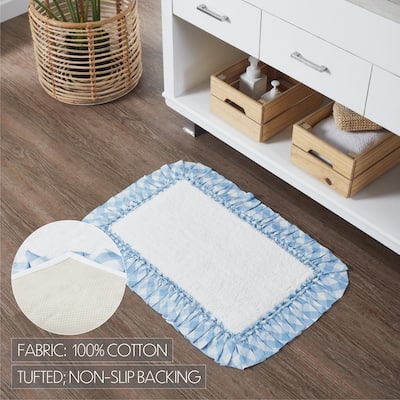 Annie Buffalo Blue Check Bathmat 20x30