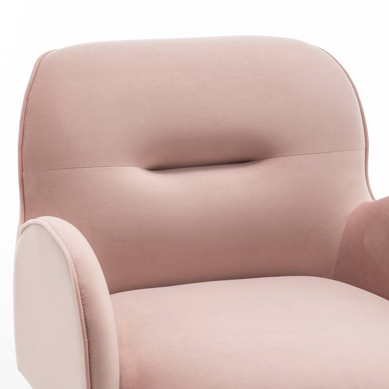 SEYNAR Modern Glam Velvet 360 Degree Swivel Armchair Set of 2