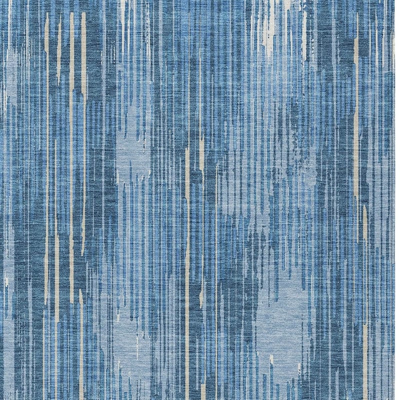 HomeRoots Striped Transitional Rectangle Outdoor Rug