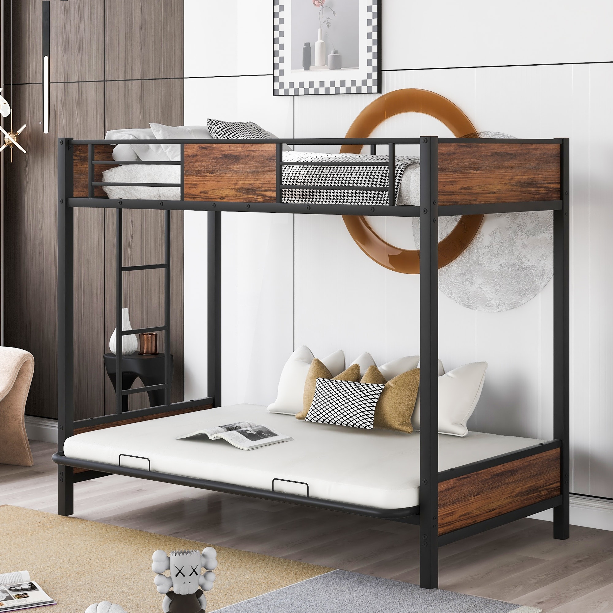 Twin over full bunk bed futon top