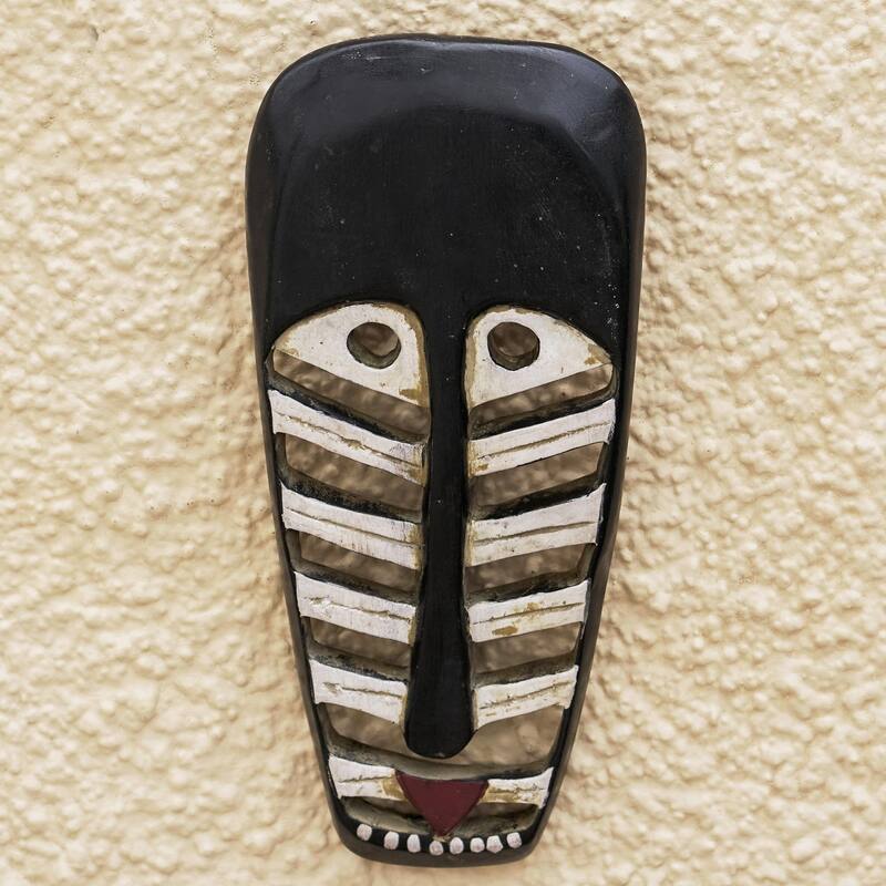 Novica Handmade Slice Of Life African Wood Mask