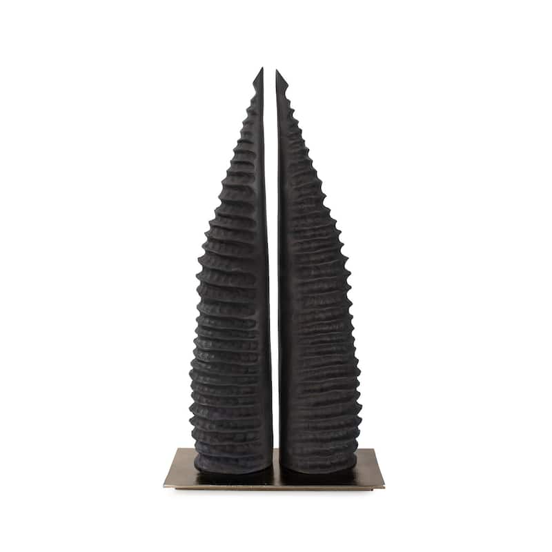 Lamu Abstract Sculpture - 13.3/4H x 18W x 6.3/4D