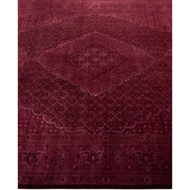 Overdyed One-of-a-Kind Hand-Knotted Area Rug - Pink - 6' 1" x 9' 4"