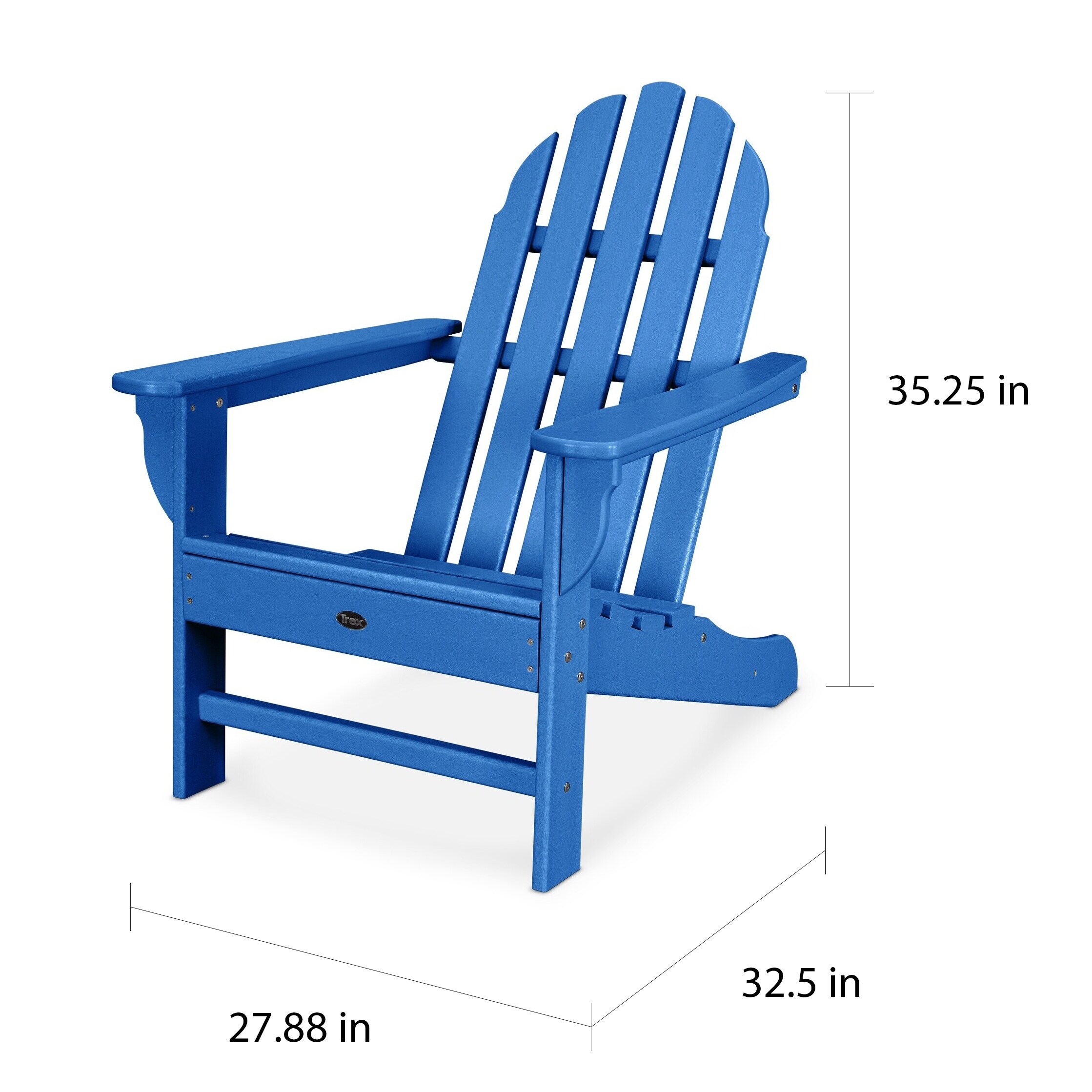 Trex Outdoor Cape Cod Adirondack Chair Overstock 28593751