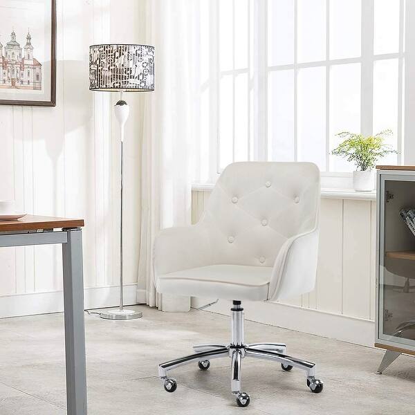Shop Tufted Velvet Home Office Chair Overstock 31646858