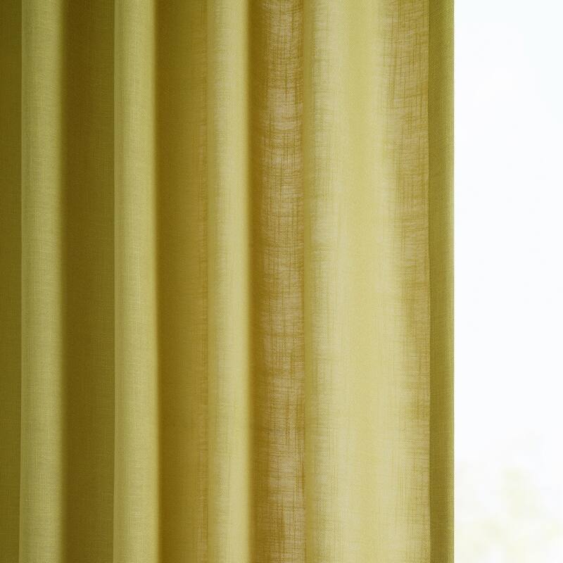 Exclusive Fabrics Classic Faux Linen Curtain (1 Panel)
