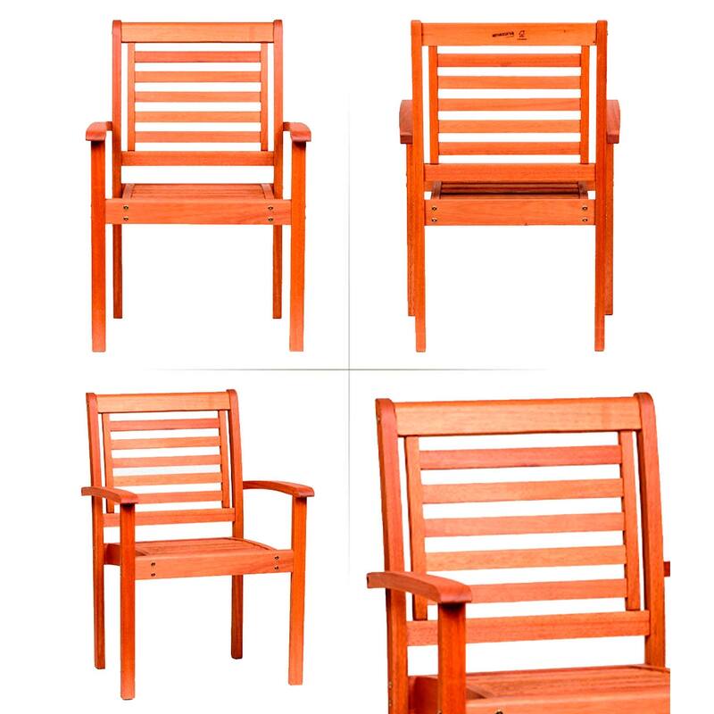 Amazonia Barbara 9-piece Wood Patio Dining Set - 9 Piece