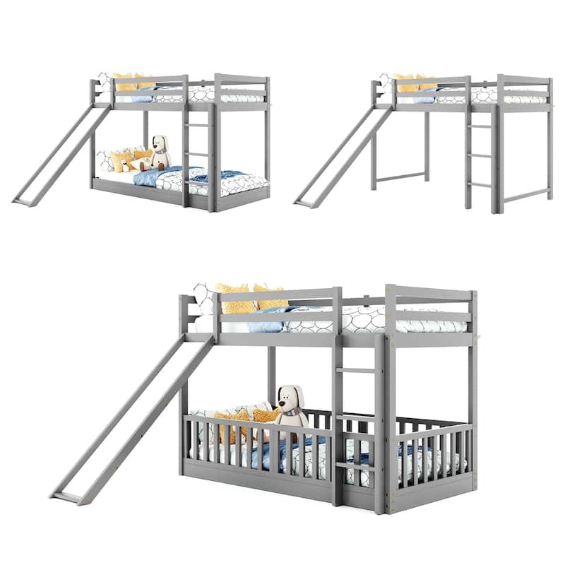 Bunk Bed with Slide and Ladder