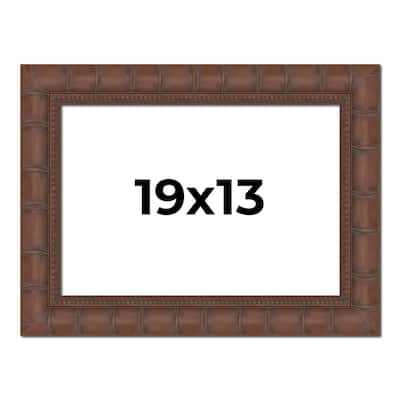 19x13 Frame Pewter Solid Wood Picture Frame Width 1.625 Inches | Interior Frame Depth 0.6875 Inches