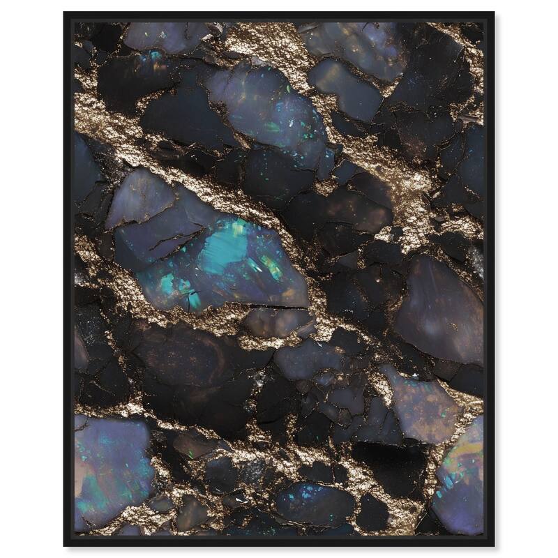 Astral Firelight Canvas by Art Remedy - 24" x 30" - Black