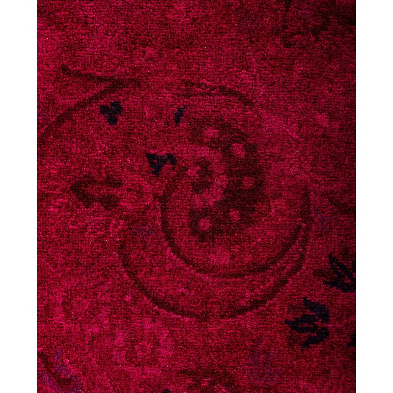 Overdyed One-of-a-Kind Hand-Knotted Area Rug - Pink - 4' 8" x 7' 4"