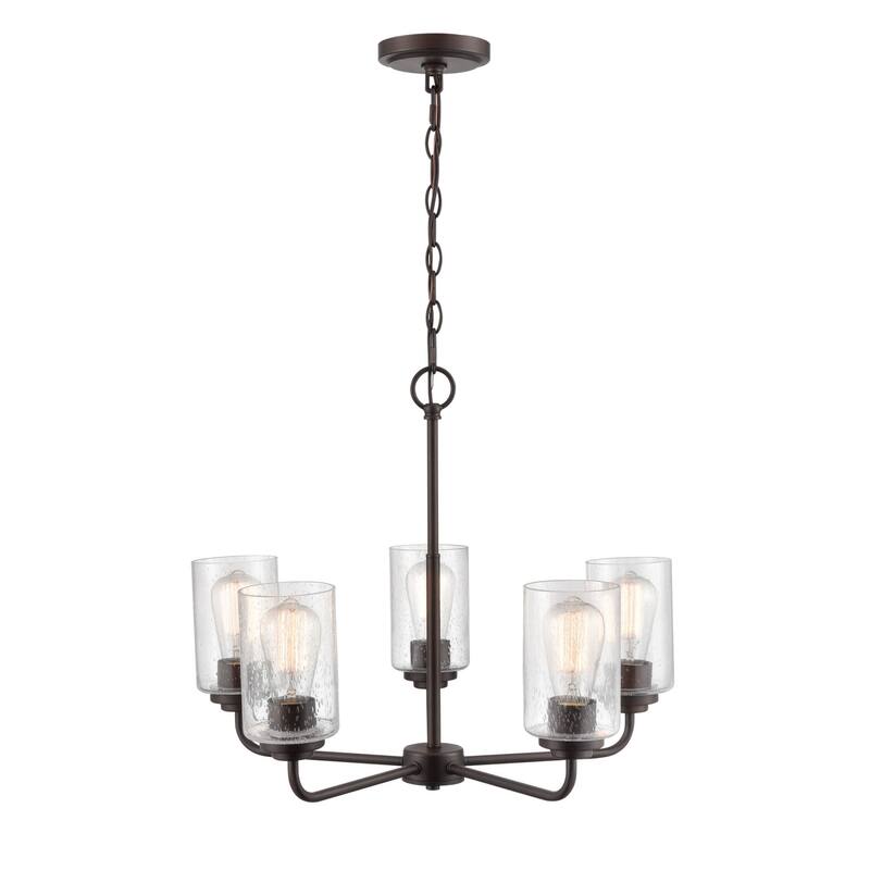 Millennium Lighting Moven 5 Light 23" Wide Chandelier with Clear Glass