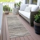 preview thumbnail 106 of 118, Machine Washable Indoor/Outdoor Modern Dotty Links Chantille Rug Beige - 2'3" x 7'6"