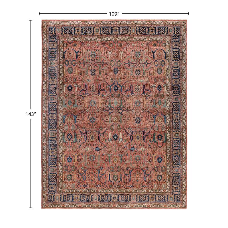 Serapi One-of-a-Kind Hand-Knotted Area Rug - Pink - 9' 1" x 11' 11"