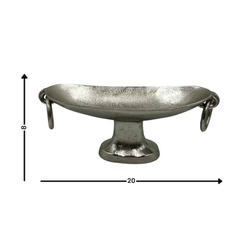 Decorative Handmade Aluminum Modern Pedestal Bowl