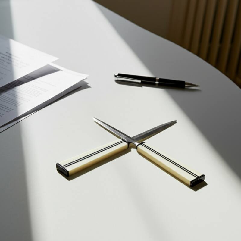 Resin Metal Decorative Object Letter Opener Stylized Desk Accessory