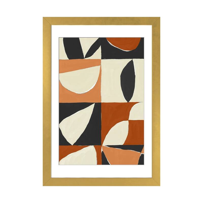 iCanvas "Mayan Pattern II" by Isabelle Z - Gold - 32x24x1