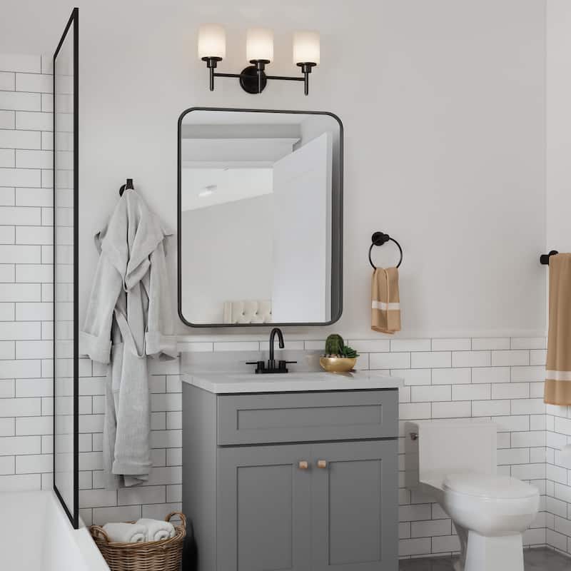Design House Isla Modern Metal Framed Rectangle Wall Mounted Accent Mirror
