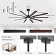 preview thumbnail 6 of 37, 72"/80" Large Windmill Ceiling Fan with Light and Remote(10 Reversible Blades)