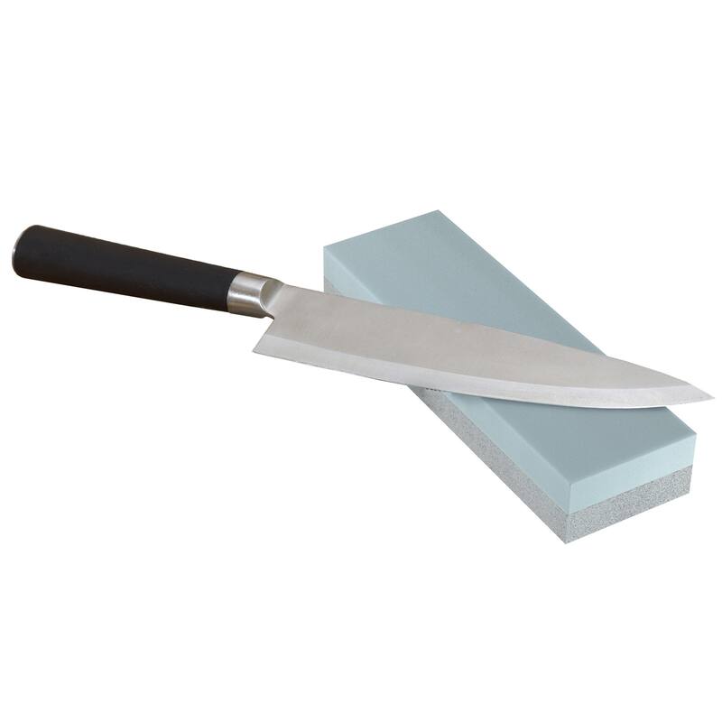 Knife Sharpening Stone - Dual 400/1000 Grit Wet Block - Sharpens, Sharp Tools, Kitchen, Hunting, Pocket Knives by Whetstone
