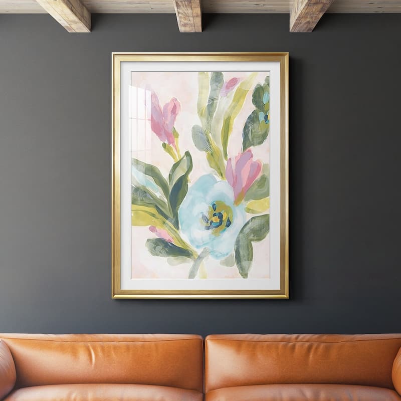Floral Breeze Fresco II Premium Framed Print - Ready to Hang