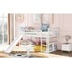 preview thumbnail 12 of 10, House Shape Design Twin Over Twin Bunk Bed with Slide and Ladder