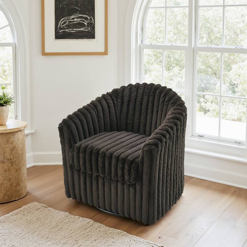 Single Sofa Armchair Swivel Barrel Chair