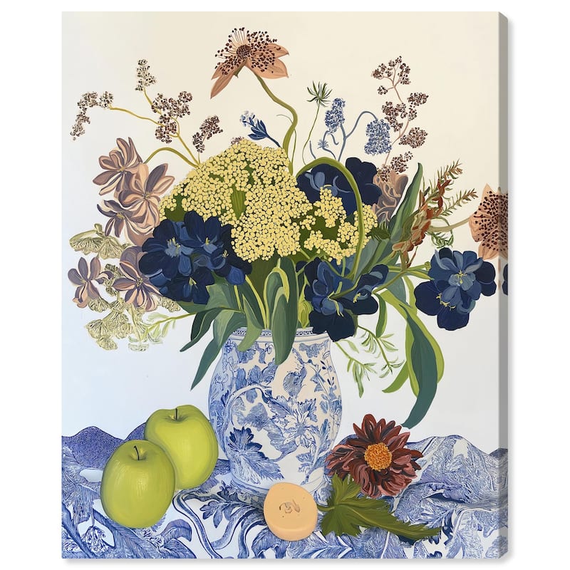 Flowers and Fruit Canvas by Art Remedy, Gallery Wrapped - 30" x 36"