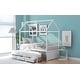 preview thumbnail 18 of 16, Elegant design,Twin size Wooden House Bed with Trundle and 3 Storage Drawers