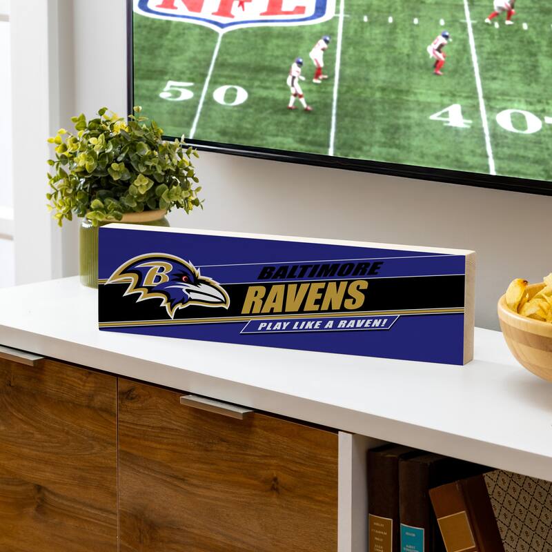 Baltimore Ravens Plock, Down Home Fans, 6x6 - 5" x 18"