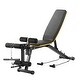 preview thumbnail 1 of 14, Ainfox Multi-Purpose Adjustable Weight Bench Yellow
