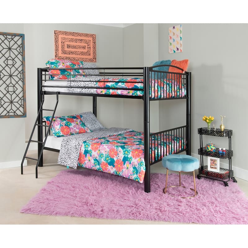 Carlisle Heavy Metal Full Over Full Bunk Bed - Black