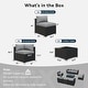 preview thumbnail 84 of 179, AOXUN Fire Pit Conversation Set Rattan Sofa Set Outdoor Furniture With Cushions