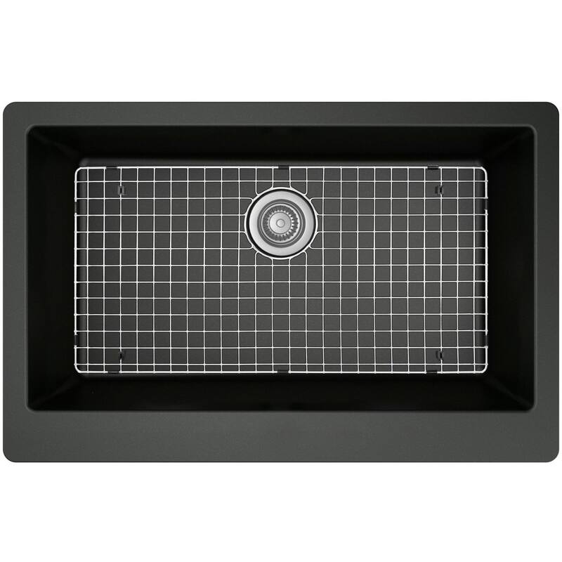 Karran USA GR-6001 29" L x 15-1/8" W Stainless Steel Basin Rack with - Stainless Steel