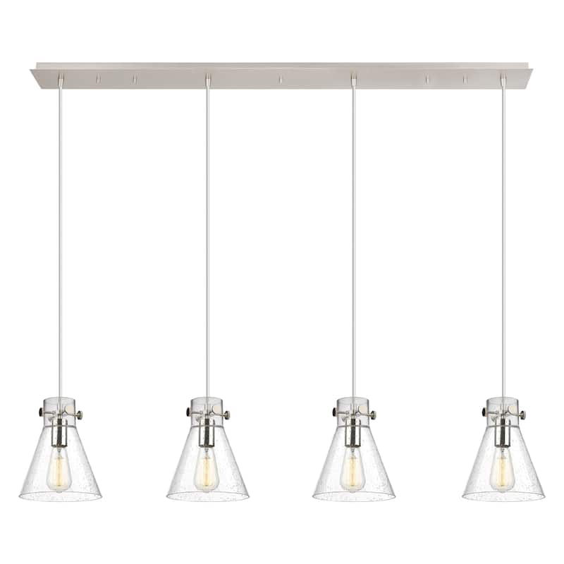 Innovations Lighting Newton Cone - 4 Light 8" Cord Hung Linear Pendant