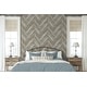 preview thumbnail 4 of 5, NextWall Chevron Wood Peel and Stick Removable Wallpaper - 20.5 in. W x 18 ft. L