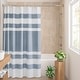 preview thumbnail 69 of 130, Madison Park Spa Waffle Shower Curtain with 3M Treatment 36x72'' - Blue