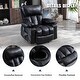 preview thumbnail 13 of 13, Faux leather manual Heated Massage Chair with Rocking
