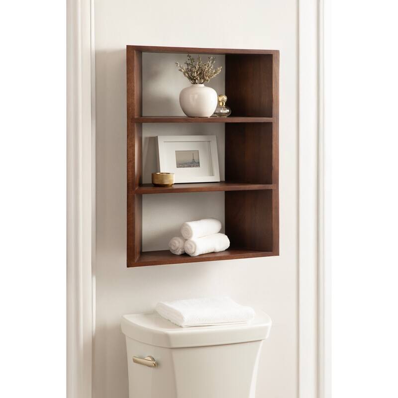 Kate and Laurel Akita Tiered Wall Shelf