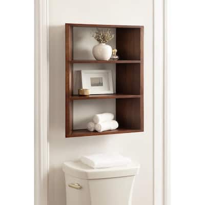 Kate and Laurel Akita Tiered Wall Shelf