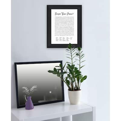 TrendyDecor4U Contemporary "Forgot Your Phone?" Framed Print Wall Art
