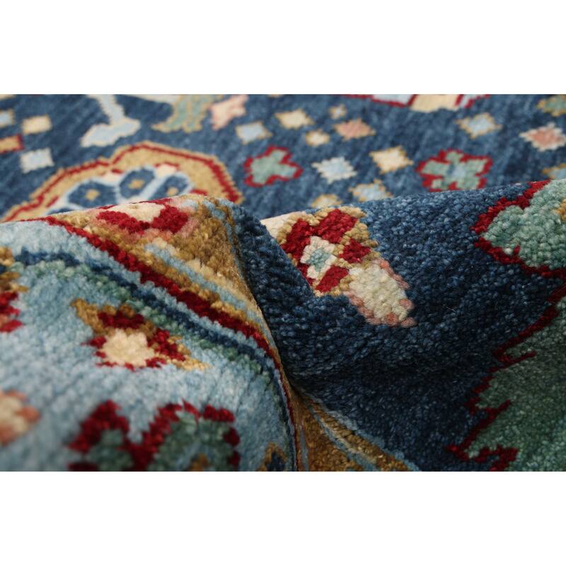 ECARPETGALLERY Hand-knotted Modern Oushak Navy Wool Rug - 8'0 x 10'1