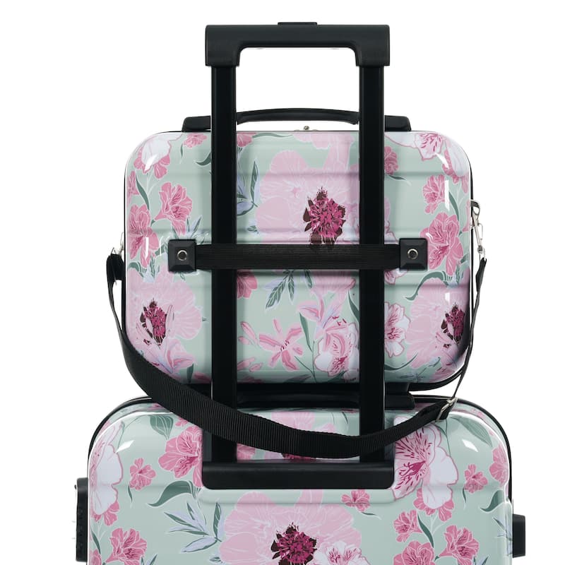 Luggage Sets New Model PC 5pcs, Hardside Lightweight Durable 20IN 24IN 28IN Suitcases with 8" 14" Cases with Lock Spinner Wheels